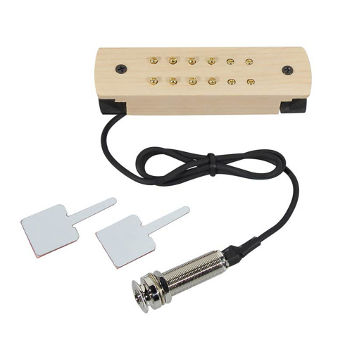 Boston SHP210-EPJ Klankgat Element met Eindpin Jack voor Akoestische Gitaar - Esdoorn