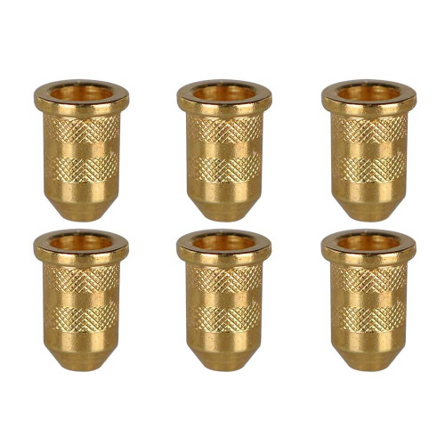 Boston TB-05-G String Ferrule / Snaarbus Telecaster 6.5mm x 11mm Goud 6-Pack