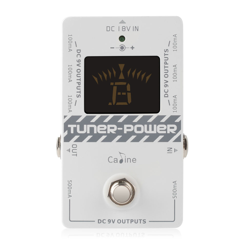 Caline CP-09 Power Supply/Multi Voeding 9 Volt met Ingebouwde Pedal Tuner