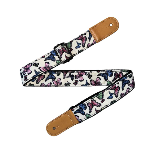 CLXmusic CWUS3-6 Geweven Ukulele Band Vlinders Multi-kleur (Motief 6)