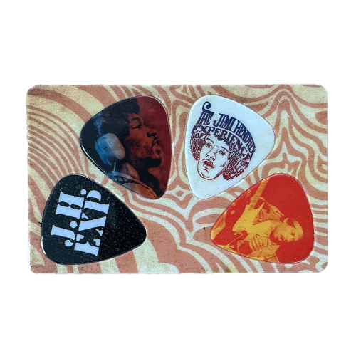 CLXmusic Plectrumkaart Jimi Hendrix (4 Plectrums)