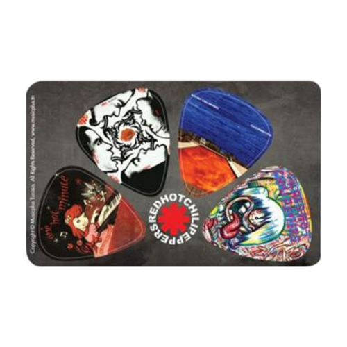CLXmusic Plectrumkaart Red Hot Chili Peppers (4 Plectrums)