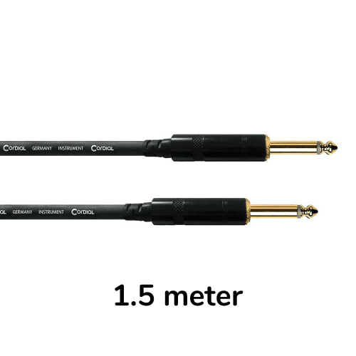 Cordial CCI1.5PP Essentials Gitaarkabel Vergulde Connectoren 1.5 Meter