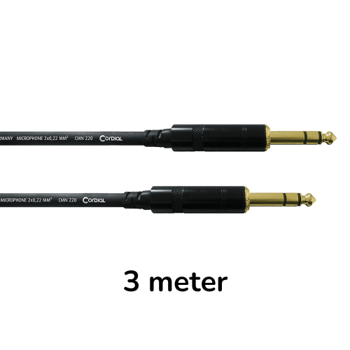 Cordial CFM3VV Stereo Jack Audiokabel 3 Meter
