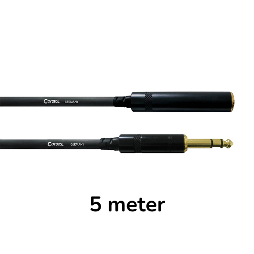 Cordial CFM5VK Jack Verlengkabel Stereo 5 Meter