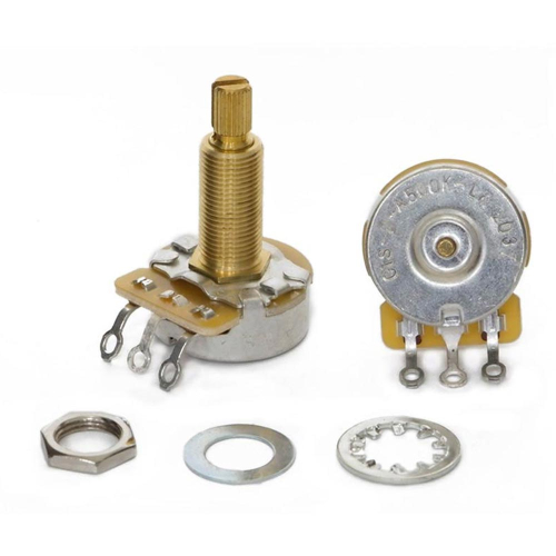 CTS USA CTS500-A74 Vintage Audio Taper Potmeter 500K Split Shaft Long Bushing