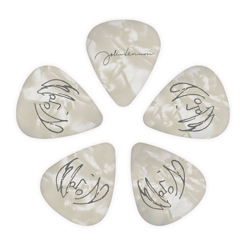 D'Addario 1CWH4-01JL John Lennon Signature 0.70mm Plectrum 10-Pack