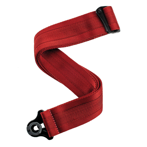 D'Addario 50BAL11 Auto Lock Gitaarband Blood Red Rood