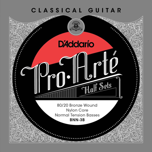 D'Addario BNN-3B Bass Set 80/20 Bronze Nylon Kern - Normale Spanning