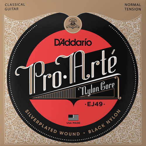 D'Addario EJ49 Black Nylon Klassieke Gitaarsnaren - Normale Spanning