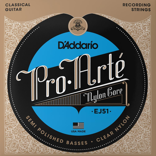D'Addario EJ51 Gepolijste Klassieke Gitaarsnaren - Hoge Spanning