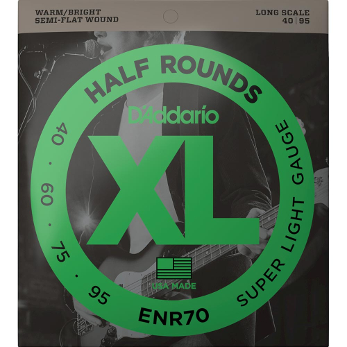 D'Addario ENR70 Bassnaren Half Rounds (40-95) 