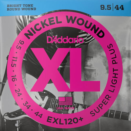 D'Addario EXL120+ Snaren voor Elektrische Gitaar (9.5-44) Super Light Plus