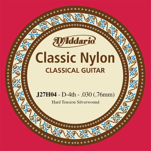 D'Addario J27H04 Losse Zilveren D4-Snaar - Hoge Spanning