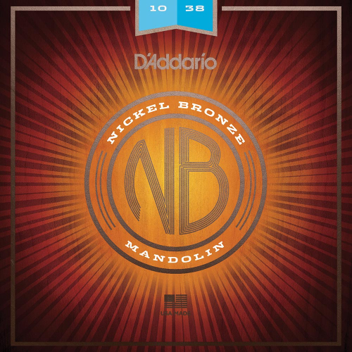 D'Addario NBM1038 Nickel Bronze Mandoline Snaren (10-38) Light