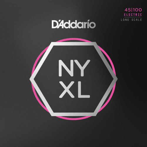 D'Addario NYXL45100 Nickel-Plated Bassnaren (45-100) Regular Light