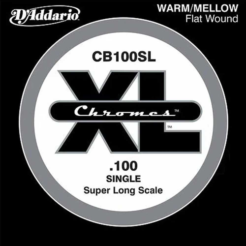 D'Addario CB100SL Chromes Super Long Scale Flatwound Losse Bassnaar .100