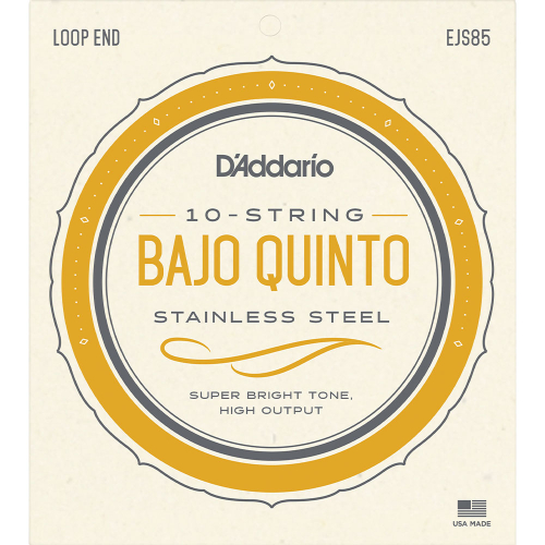 D'Addario EJS85 Stainless Steel Snaren voor Bajo Quinto (26-36)