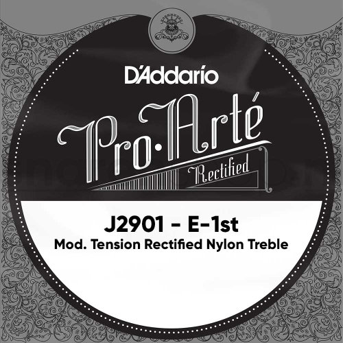D'Addario J2901 Rectified Nylon Losse Klassieke E1-Snaar - Gematigde Spanning