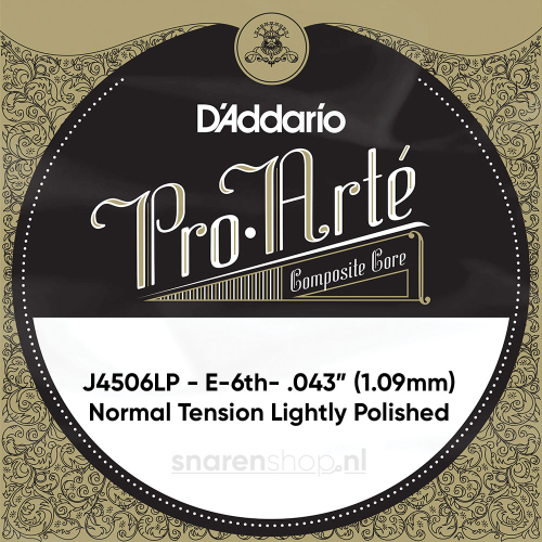 D'Addario J4506LP Gepolijste Composiete Losse Klassieke E6-Snaar - Normale Spanning