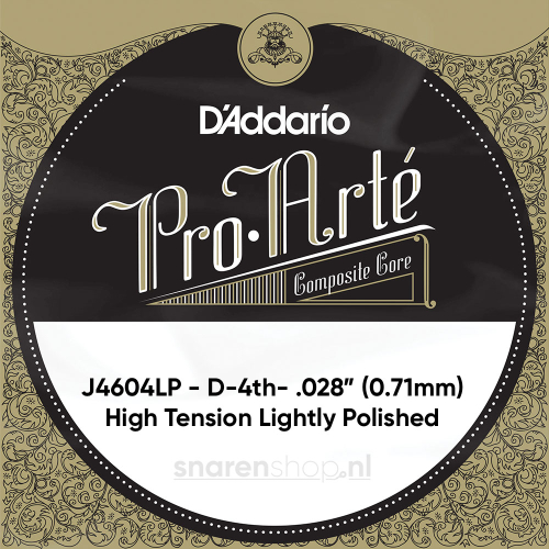 D'Addario J4604LP Gepolijste Composiete Losse Klassieke D4-Snaar - Hoge Spanning