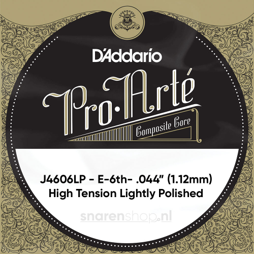 D'Addario J4606LP Gepolijste Composiete Losse Klassieke E6-Snaar - Hoge Spanning