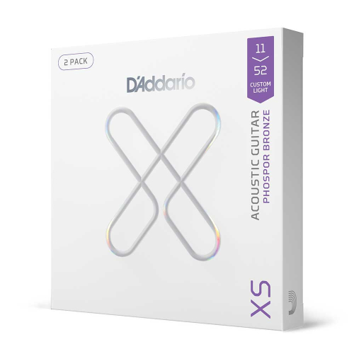 D'Addario XSAPB1152-2P Gecoate Akoestische Gitaarsnaren (11-52) 2-Pack
