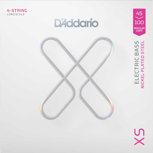 D'Addario XSB45100 XS Gecoate Bassnaren (45-100) Regular Light