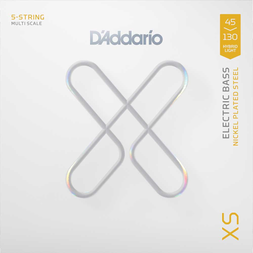 D'Addario XSB45130MS XS Gecoate Bassnaren 5-Snarig Multiscale (45-130)