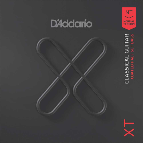 D'Addario XTCN-3B XT Coated Composiete Bass Set voor Klassieke Gitaar - Normale Spanning (3 Snaren)