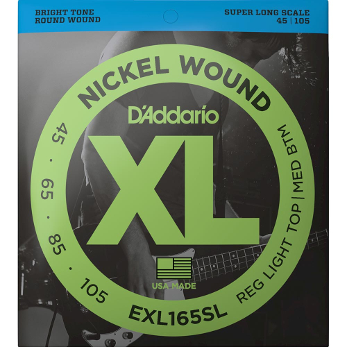 D'Addario EXL165SL Bassnaren Super Long Scale (45-105)