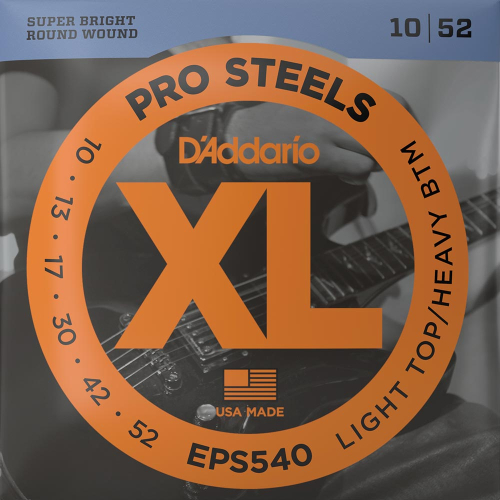 D'Addario EPS540 ProSteels Snaren voor Elektrische Gitaar (10-52)