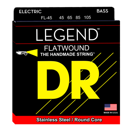 DR Strings FL45 Legend Flatwound Bassnaren (45-105)
