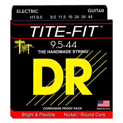 DR Strings HT-9.5 Tite-Fit Elektrische Snaren (9.5-44) Half-Tite