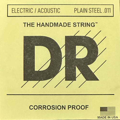DR Strings PL-011 Plain Steel Elektrisch / Akoestische Losse Snaar .011