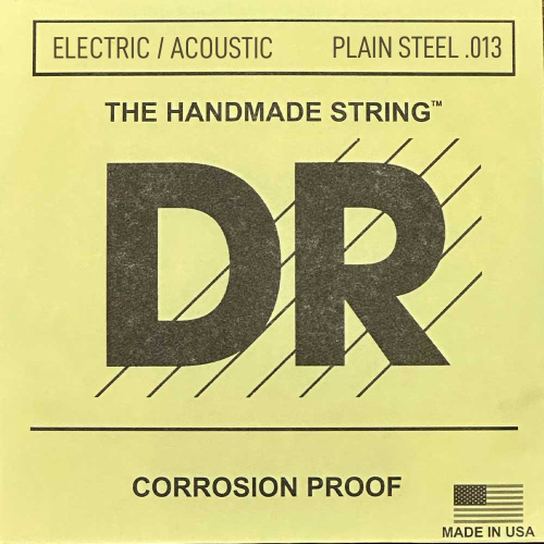 DR Strings PL-013 Plain Steel Elektrisch / Akoestische Losse Snaar .013