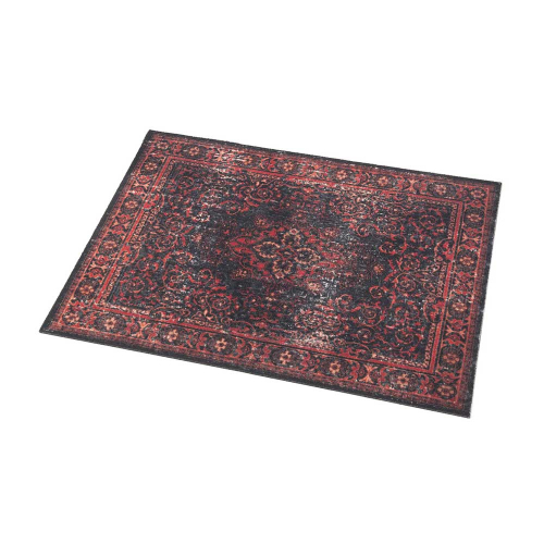 DRUMnBASE Pedal & Amp Stage Rug Vintage Persian Red/Black