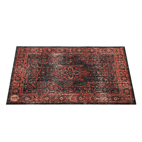 DRUMnBASE Vintage Persian Stage Rug Red/Black (130 cm x 90 cm)
