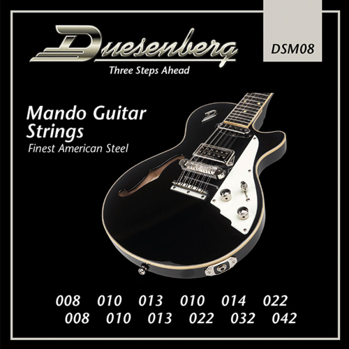 Duesenberg DSM08 Nickel Wound Elektrische Gitaarsnaren Mando 12-Snarig (8-42)