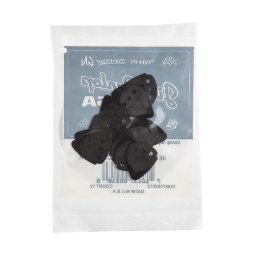 Dunlop 467RBLK Teckpick Aluminium Plectrum Zwart 12-Pack