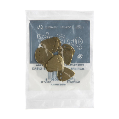 Dunlop 467RBRS Teckpick Messing Plectrum 12-Pack