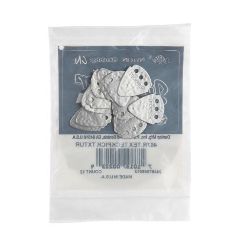 Dunlop 467RTEX Teckpick Aluminium Plectrum Textured 12-Pack