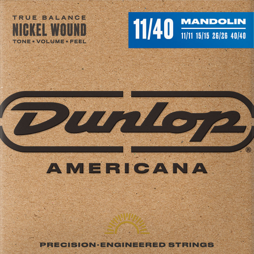 Dunlop DMN 1140 Americana Nickel Wound Snaren voor Mandoline (11-40) 