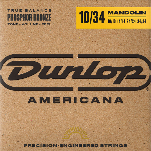 Dunlop DMP1034 Americana Phosphor Bronze Snaren voor Mandoline (10-34)