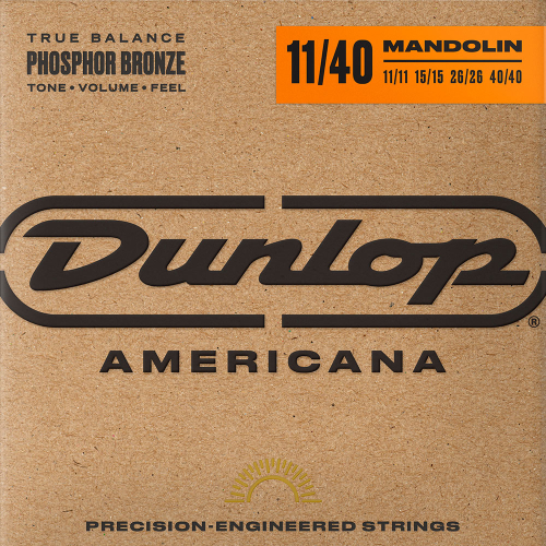 Dunlop DMP1140 Americana Phosphor Bronze Snaren voor Mandoline (11-40)