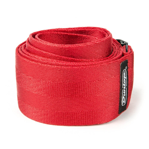 Dunlop DST7001RD Deluxe Seatbelt Gitaarband Rood