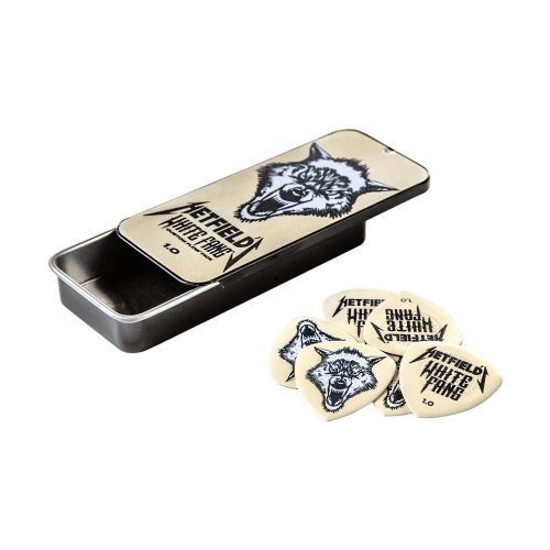 Dunlop PH122T100 James Hetfield White Fang 1.0mm Plectrum Pick Tin