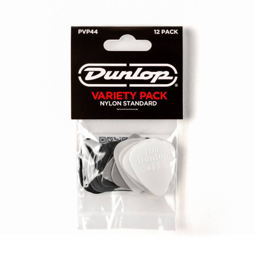 Dunlop PVP44 Nylon Standard Pick Plectrum Variety 12-Pack
