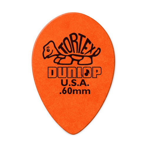 Dunlop Tortex Small Teardrop 0.60mm Plectrum - Per Stuk