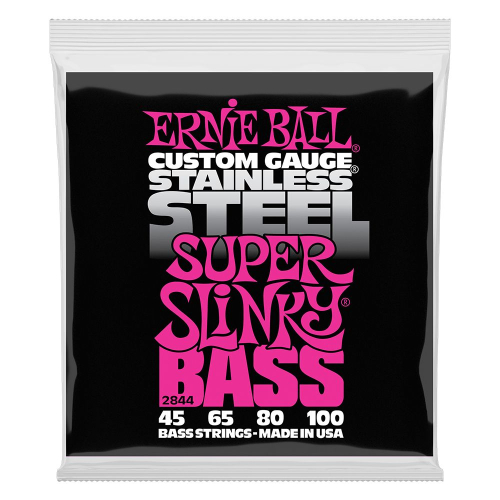Ernie Ball 2844 Super Slinky Stainless Steel Bassnaren (45-100)